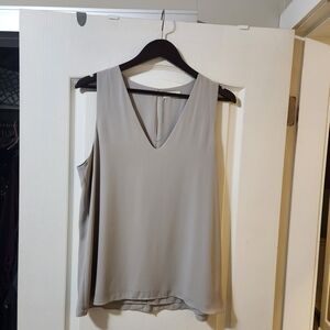 Babaton Crepe Beige Sleeveless Top